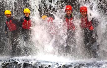 Adventure Britain - canoeing, waterfall