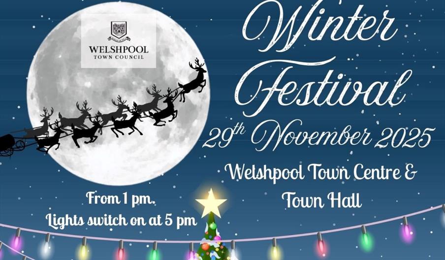 Welshpool Winter Festival poster Welshpool Winter Festival poster
